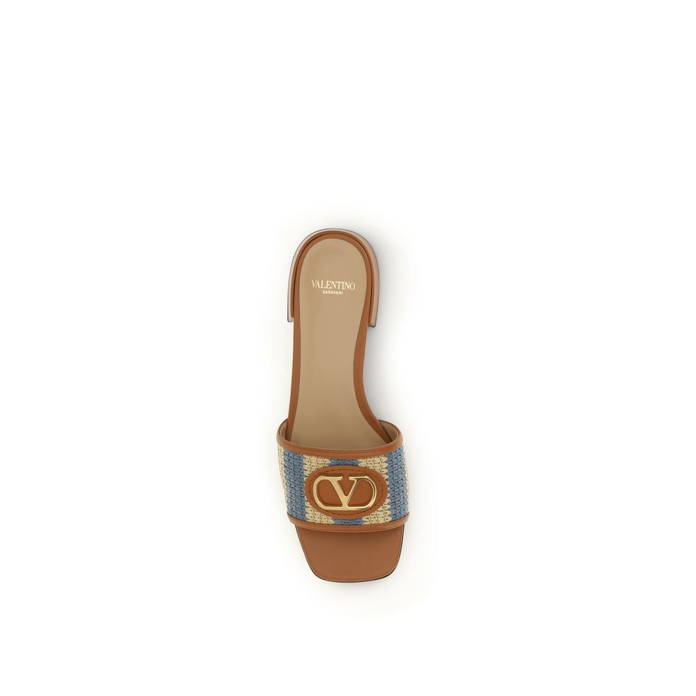 Valentino Garavani VLogo Slide Sandals for Women