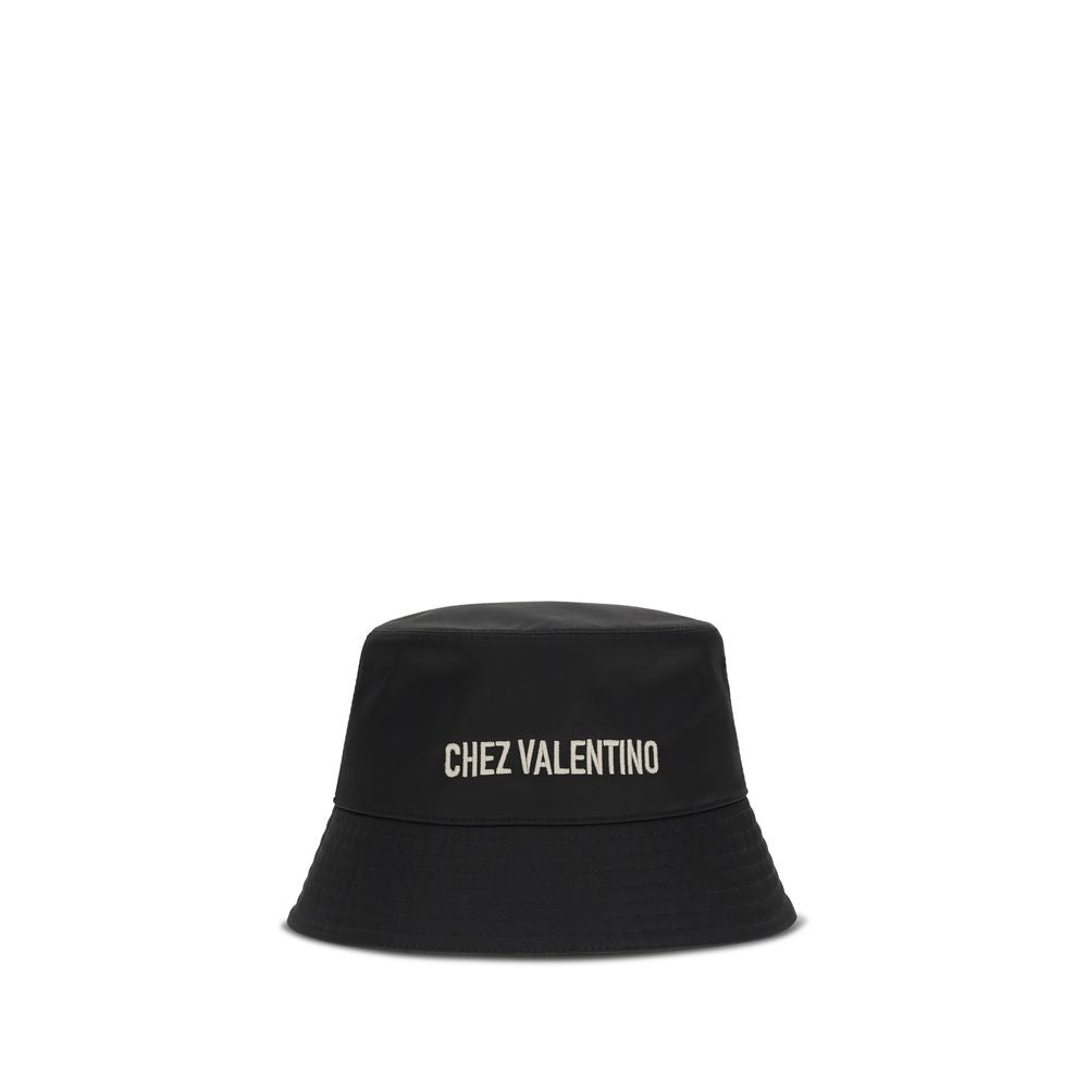 Valentino Garavani Black Chez Valentino Bucket Hat
