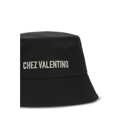 Valentino Garavani Black Chez Valentino Bucket Hat
