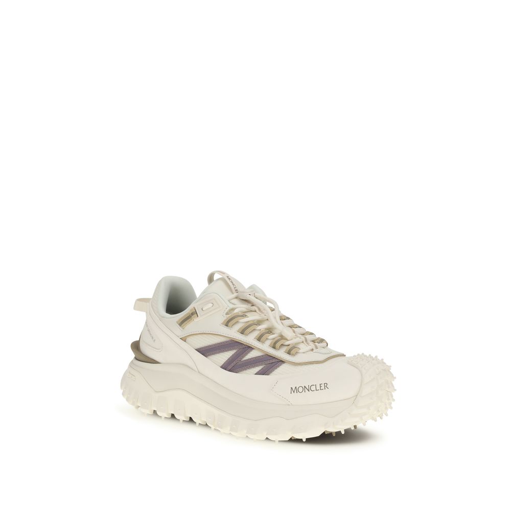 Moncler White Leather Trailgrip GTX Sneakers