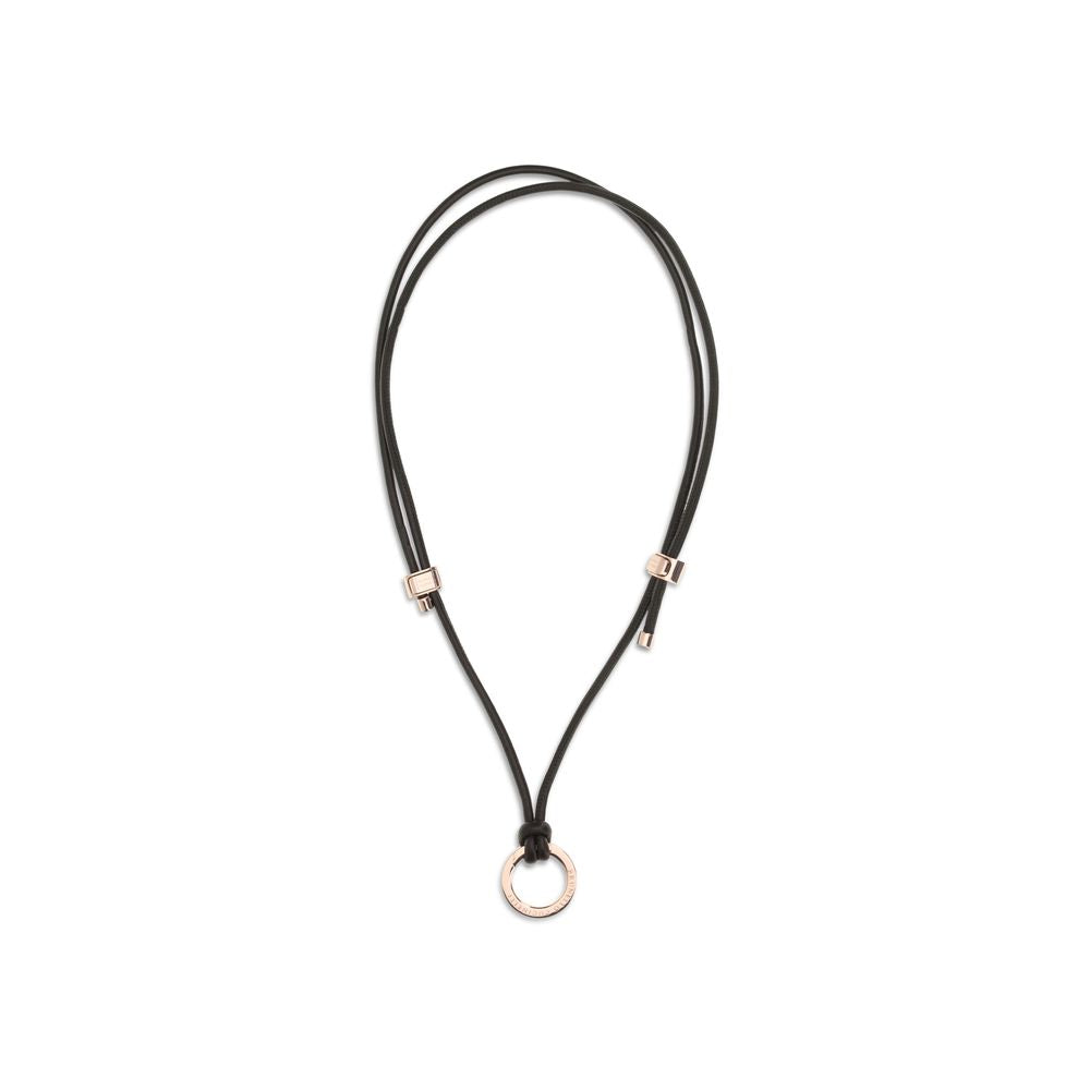 Brunello Cucinelli Brown Calf Leather Eyeglass Cord with Charm