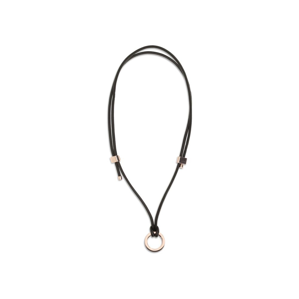 Brunello Cucinelli Brown Calf Leather Eyeglass Cord with Charm