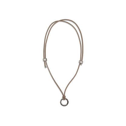 Brunello Cucinelli Black Calf Leather Bos Taurus Eyeglasses Cord