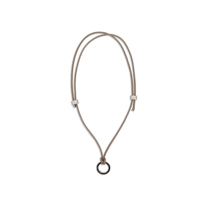 Brunello Cucinelli Black Calf Leather Bos Taurus Eyeglasses Cord