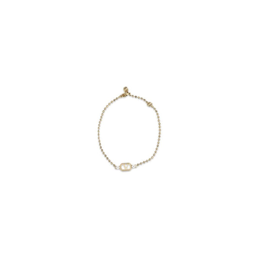 Valentino Garavani Gold Metal Ovalette Bracelet