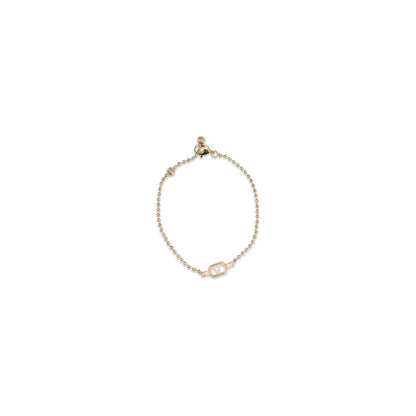 Valentino Garavani Gold Metal Ovalette Bracelet