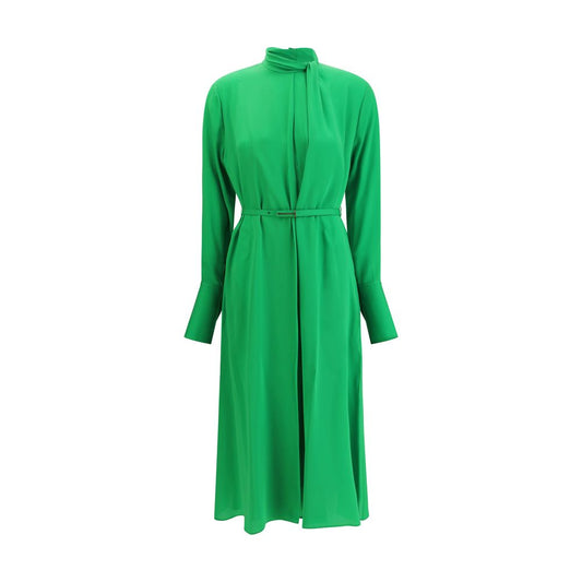 Tom Ford Green Silk Georgette Midi Dress