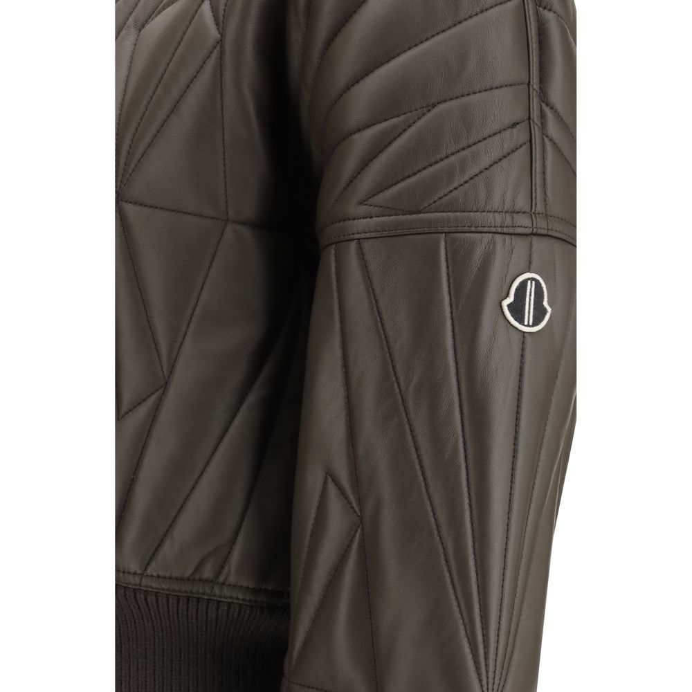 Moncler x Rick Owens Geocamo Leather Flight Bomber Jacket