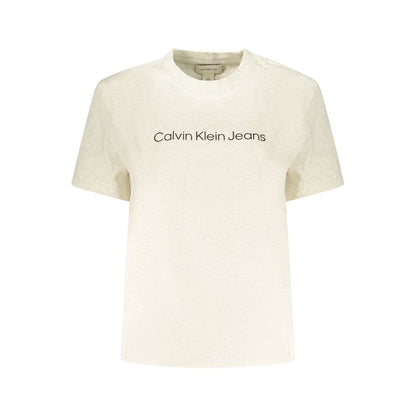 Calvin Klein Beige Cotton Women T-Shirt