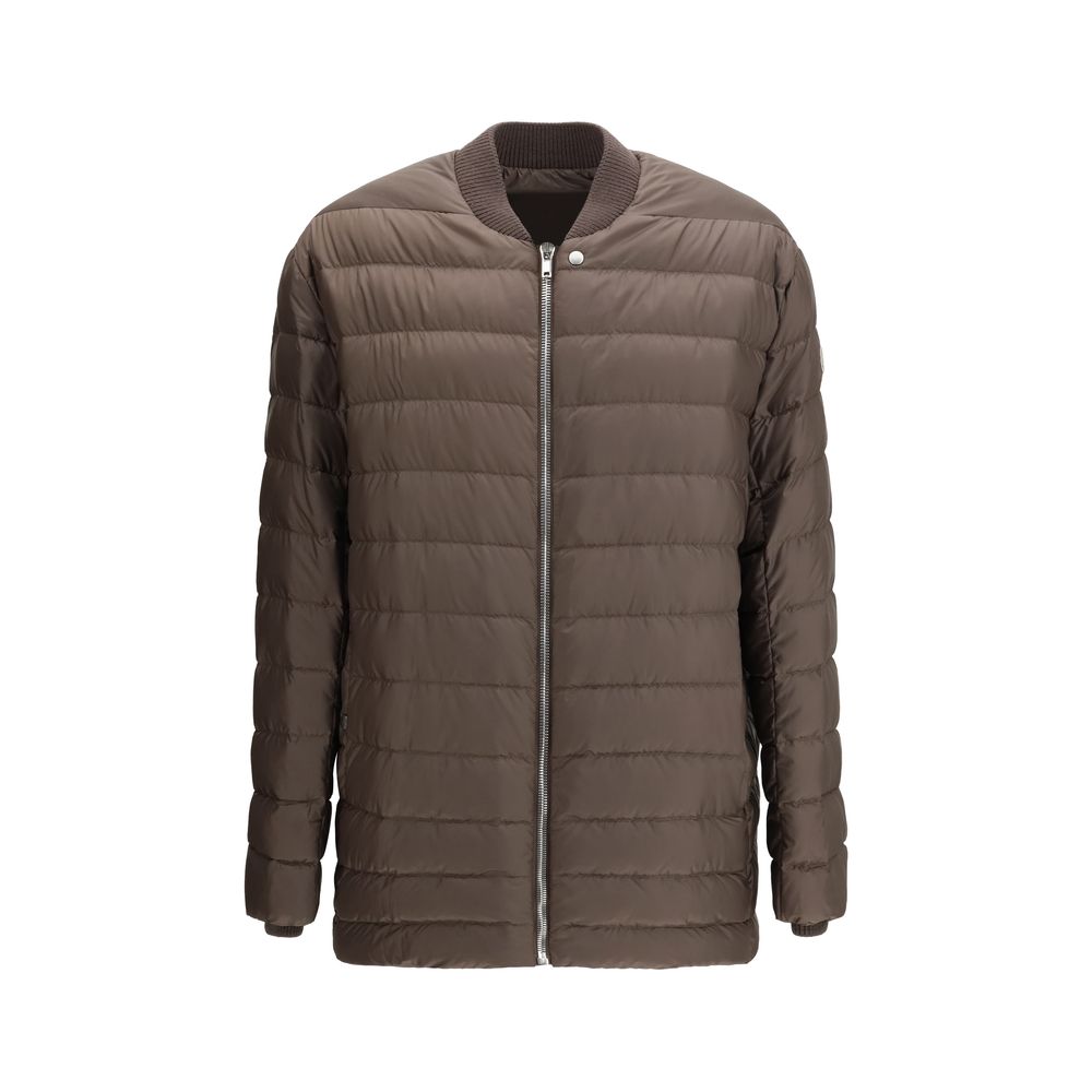 Moncler x Rick Owens Brown Goose Down Bomber Flight Jacket