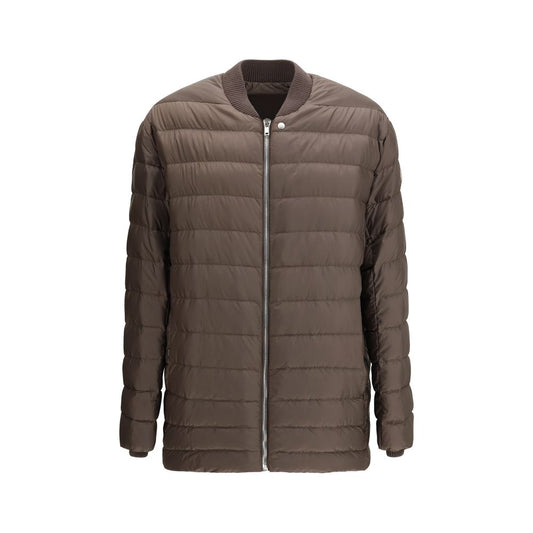 Moncler x Rick Owens Brown Goose Down Bomber Flight Jacket