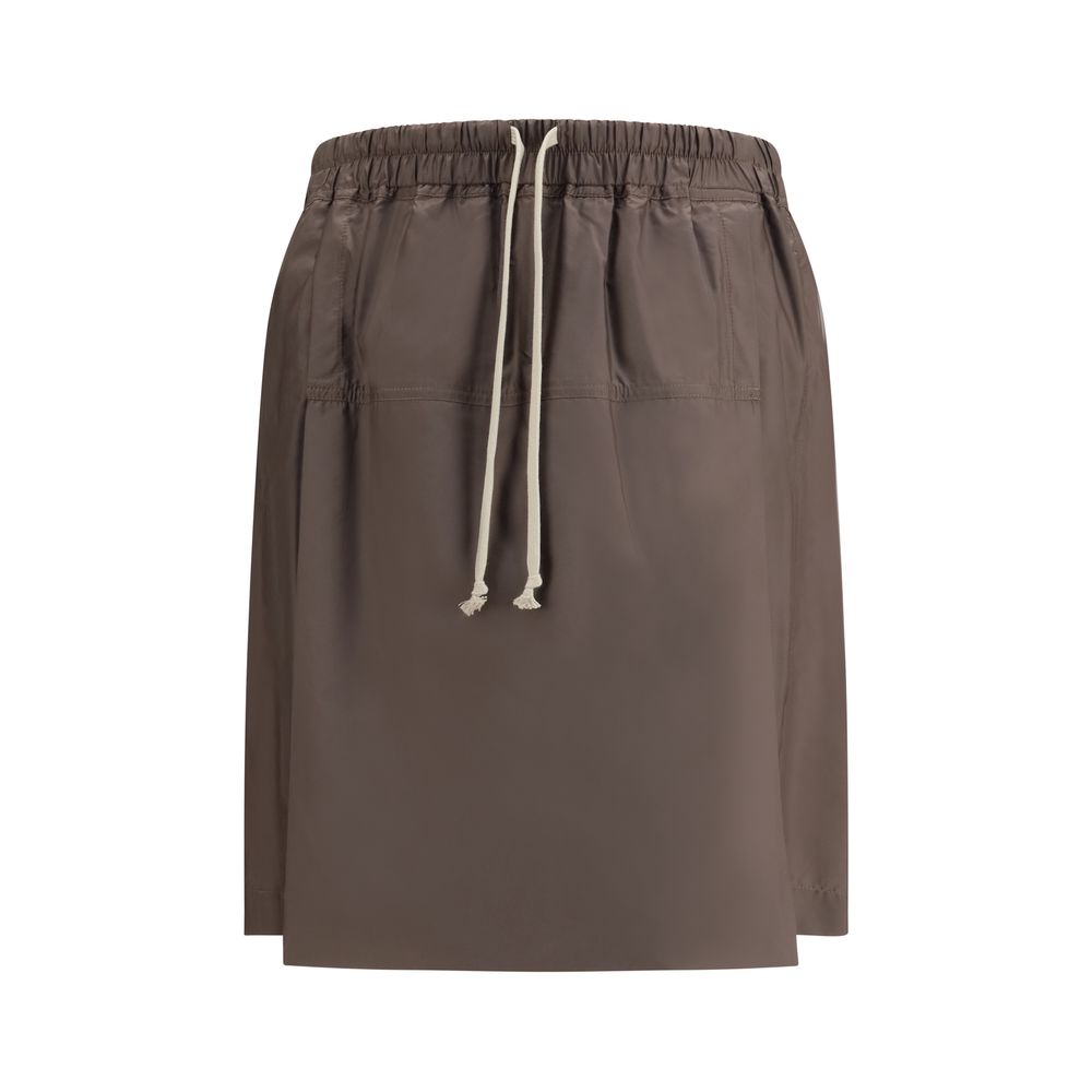 Moncler x Rick Owens Taupe Brown Kilt Shorts