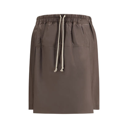 Moncler x Rick Owens Taupe Brown Kilt Shorts