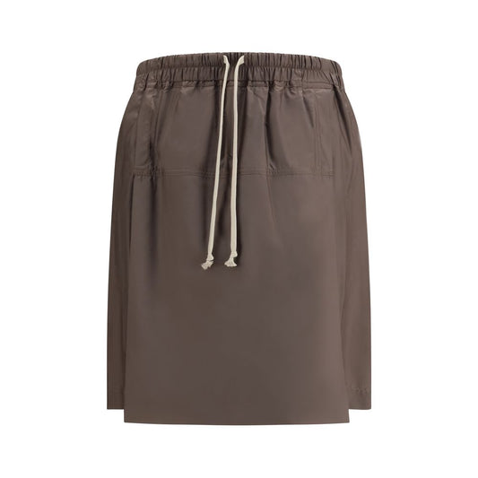 Moncler x Rick Owens Taupe Brown Kilt Shorts