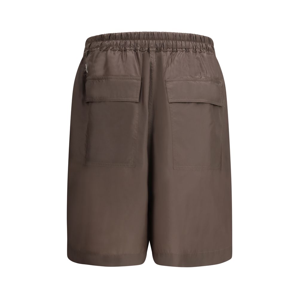 Moncler x Rick Owens Taupe Brown Kilt Shorts