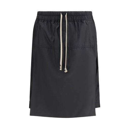 Moncler x Rick Owens Black Kilt Shorts
