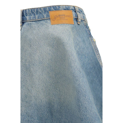 Ganni Blue Denim Miniskirt