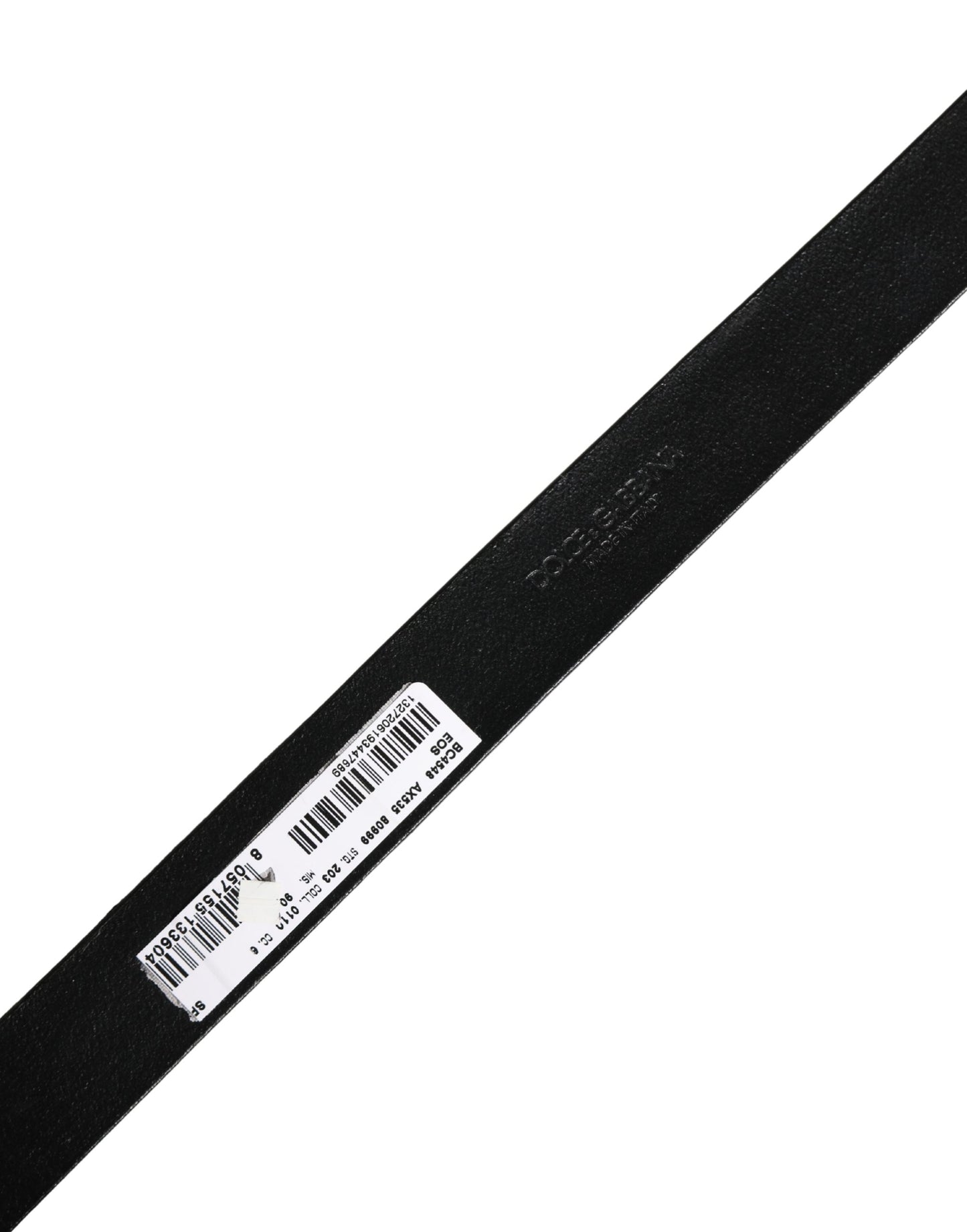 Dolce & Gabbana Men Black Classic Leather Metal Buckle Belt