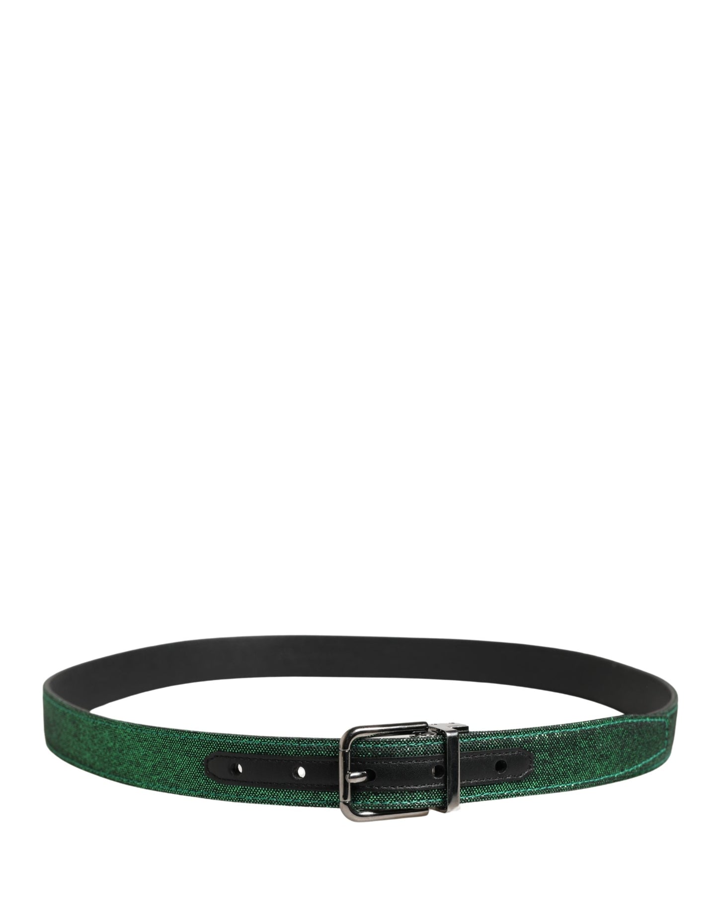 Dolce & Gabbana Metallic Green Metal Buckle Belt for Men