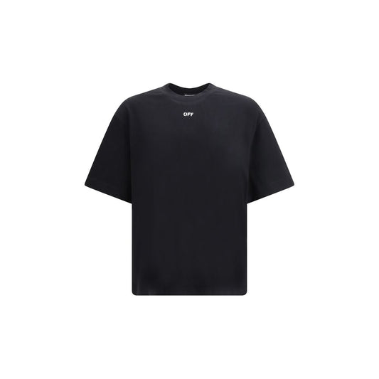 Off-White Black Cotton Sportswear - Chain Araldic Arrow T-shirt