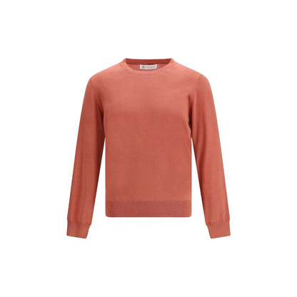 Brunello Cucinelli Orange Cotton Sweatshirt