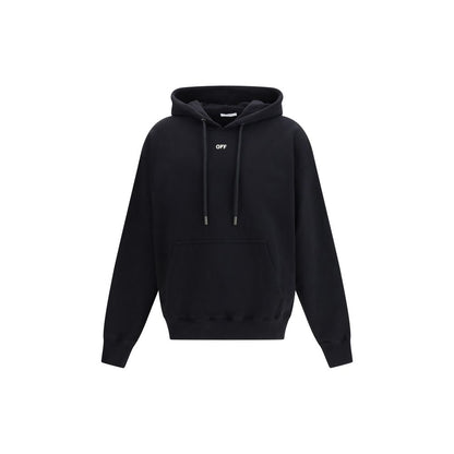 Off-White Black Cotton Sweatshirt - The Skate Hoodie