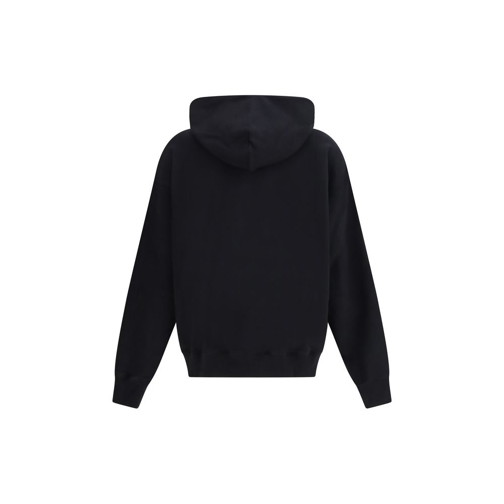 Off-White Black Cotton Sweatshirt - The Skate Hoodie