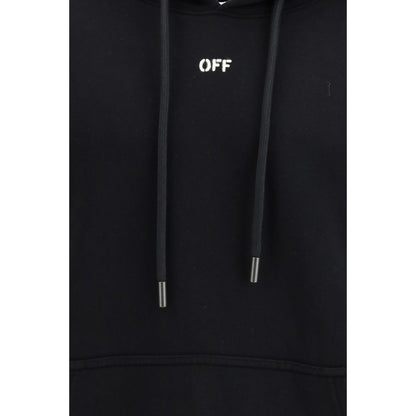 Off-White Black Cotton Sweatshirt - The Skate Hoodie
