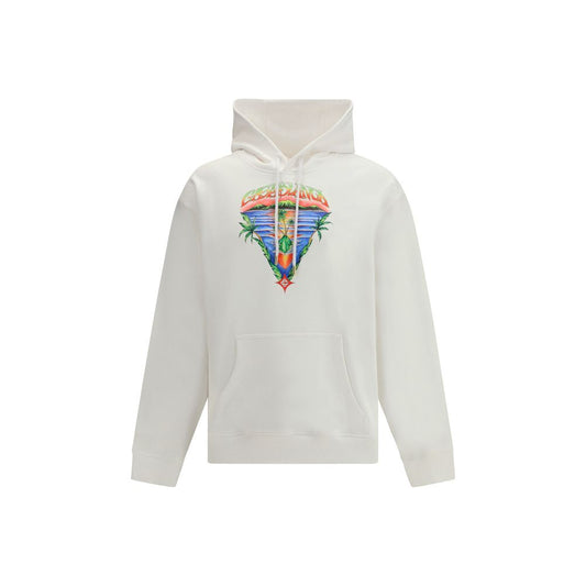Casablanca White Cotton Sweatshirt - Innocence Triangle Hoodie