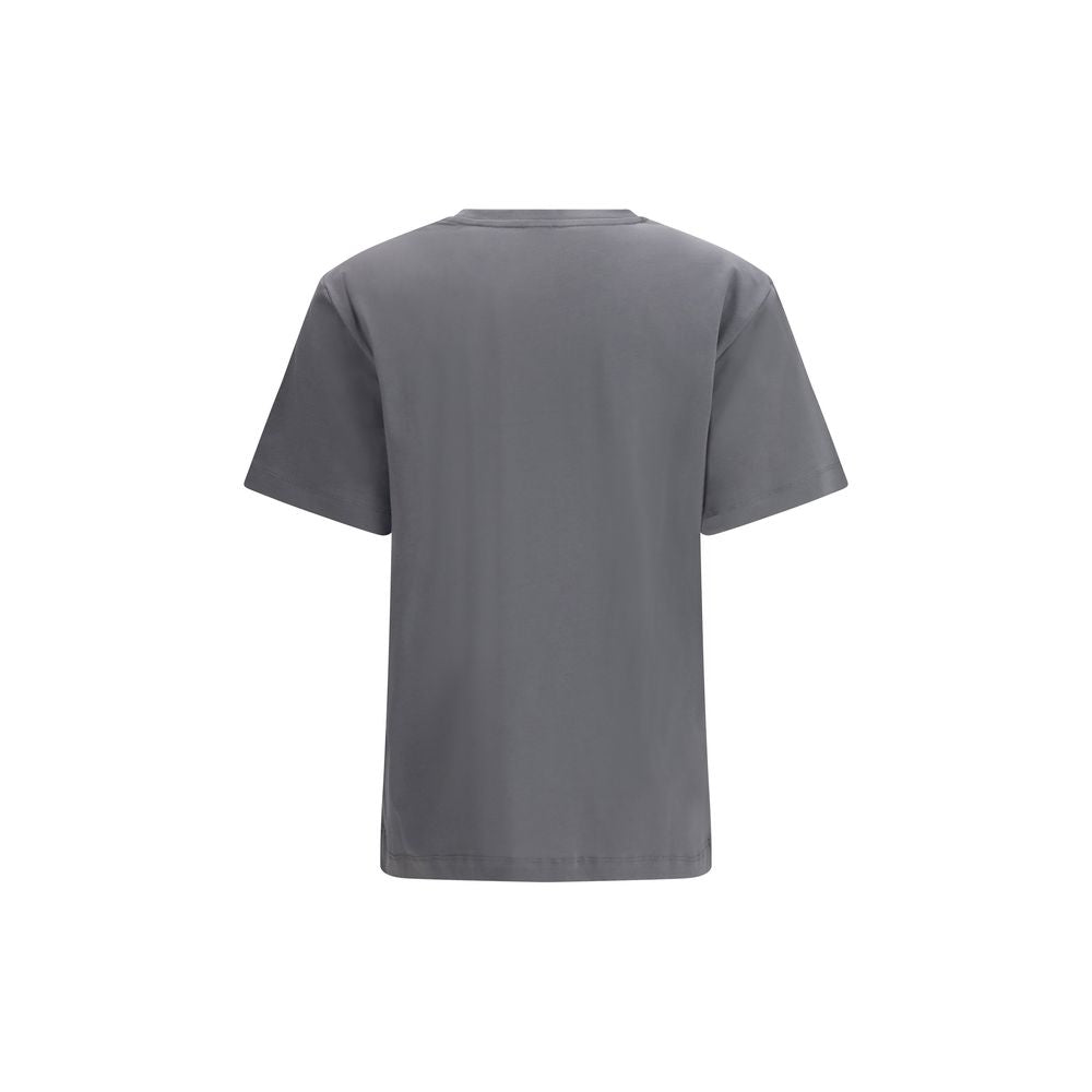 PINKO Gray Cotton Strepitoso T-Shirt