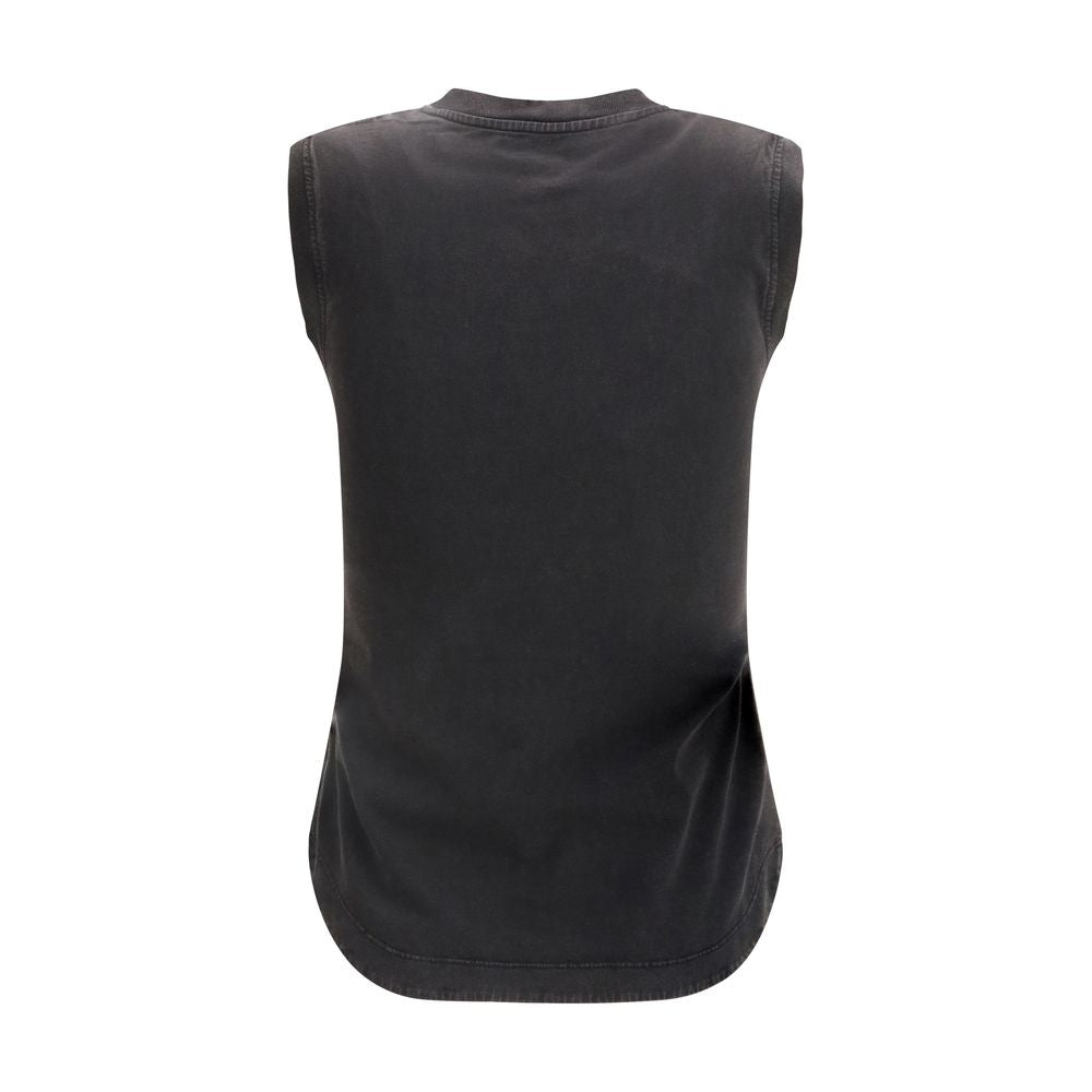 The Attico Black Cotton Top - Reese Tank Top