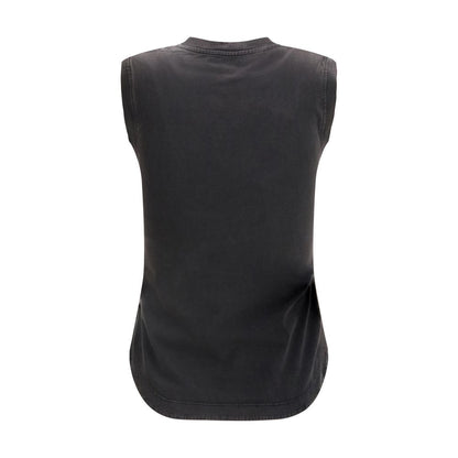 The Attico Black Cotton Top - Reese Tank Top