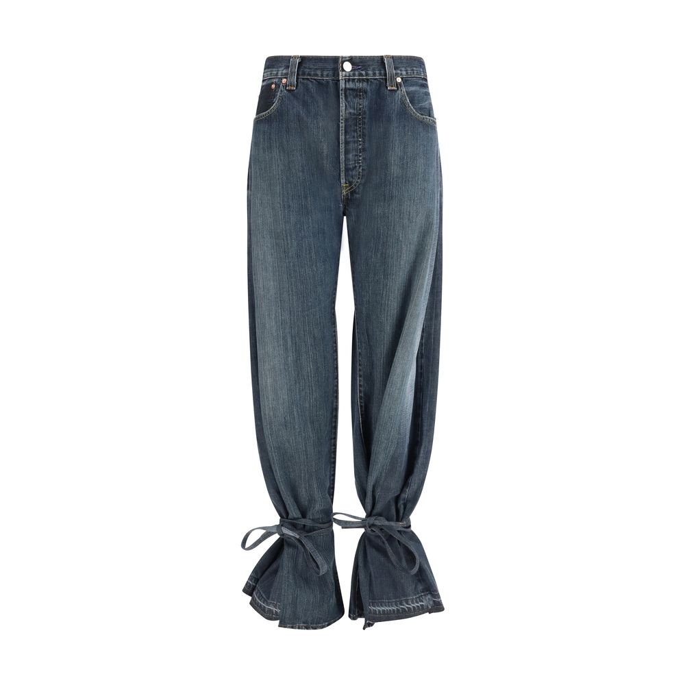 E.L.V. DENIM Gray Cotton Balloon Fit Ridley Jeans
