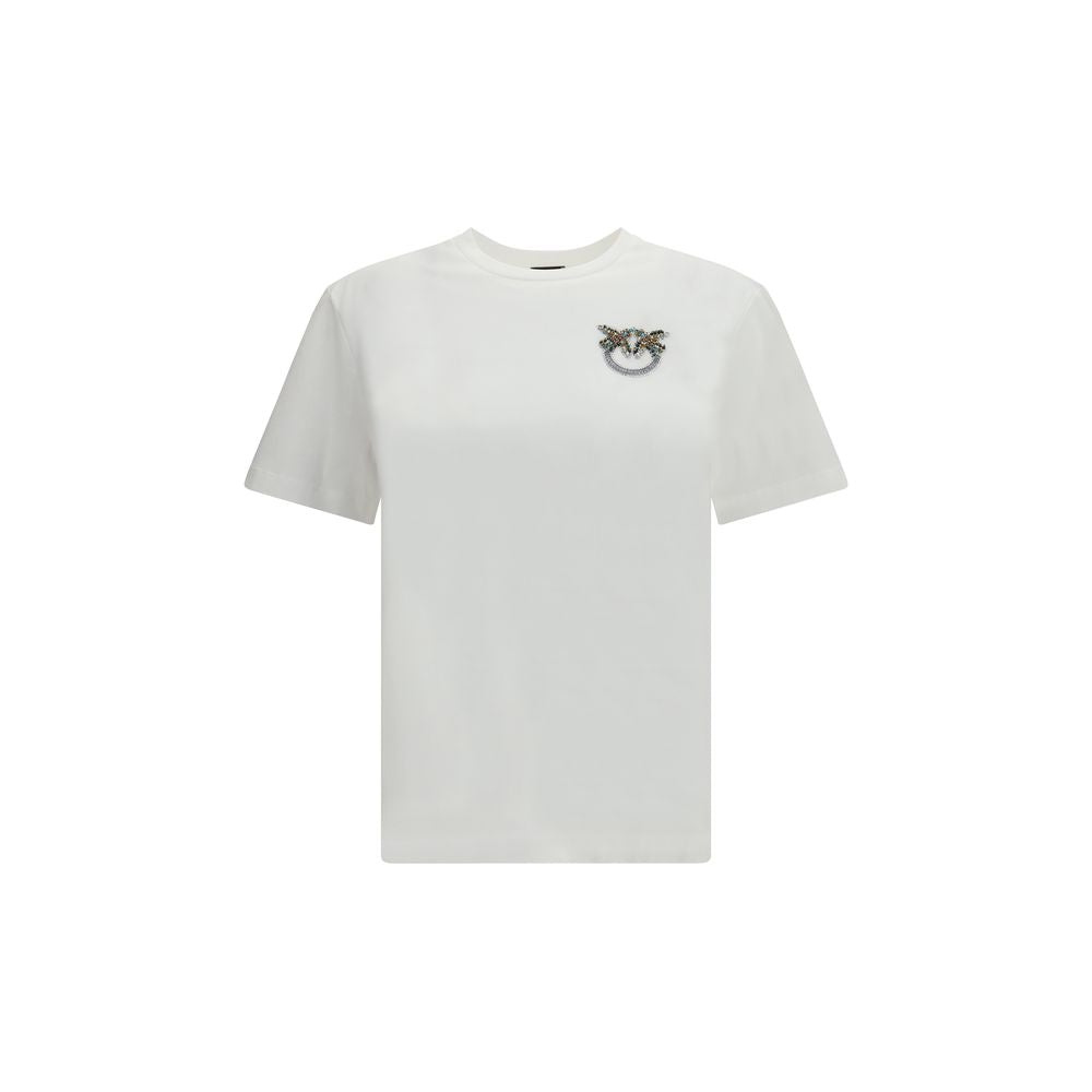 PINKO White Cotton Strepitoso T-Shirt