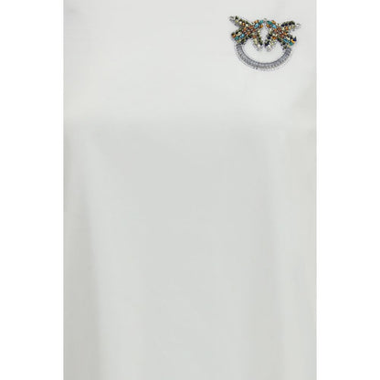 PINKO White Cotton Strepitoso T-Shirt
