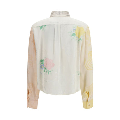 E.L.V. DENIM Emilie Embroidered Multicolor Cotton Shirt
