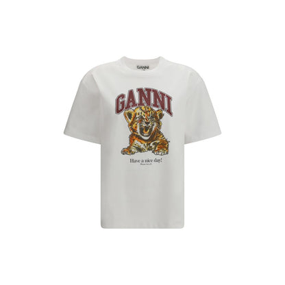 Ganni Beaded Tiger T-Shirt