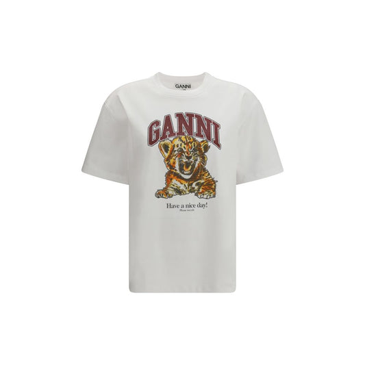 Ganni Beaded Tiger T-Shirt