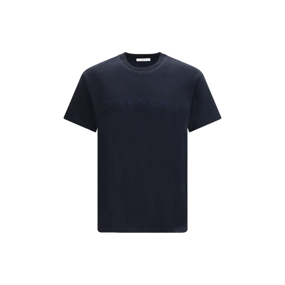 Givenchy Blue Cotton T-Shirt: A Luxe Minimalist Staple