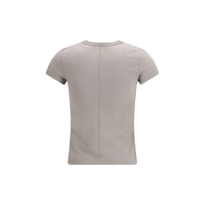 Rick Owens Beige Cotton T-Shirt - Slim Fit V-Neck