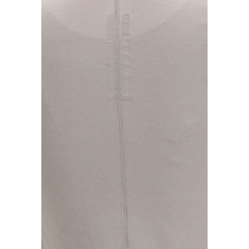 Rick Owens Beige Cotton T-Shirt - Slim Fit V-Neck