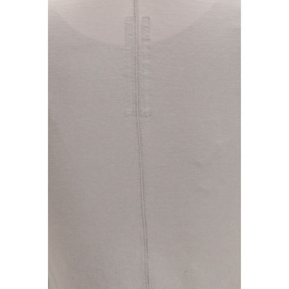 Rick Owens Beige Cotton T-Shirt - Slim Fit V-Neck