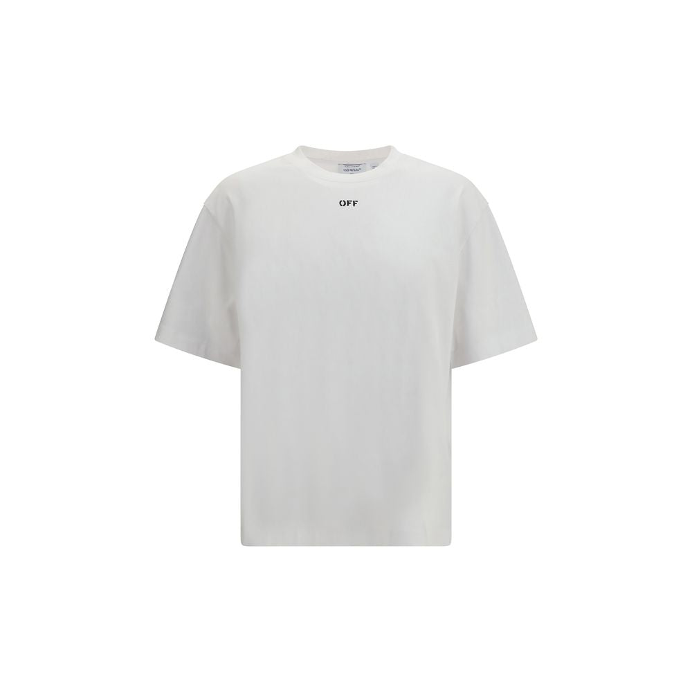 Off-White Chain Araldic Arrow T-shirt in White Cotton