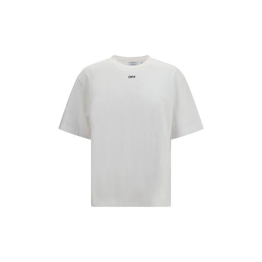 Off-White Chain Araldic Arrow T-shirt in White Cotton