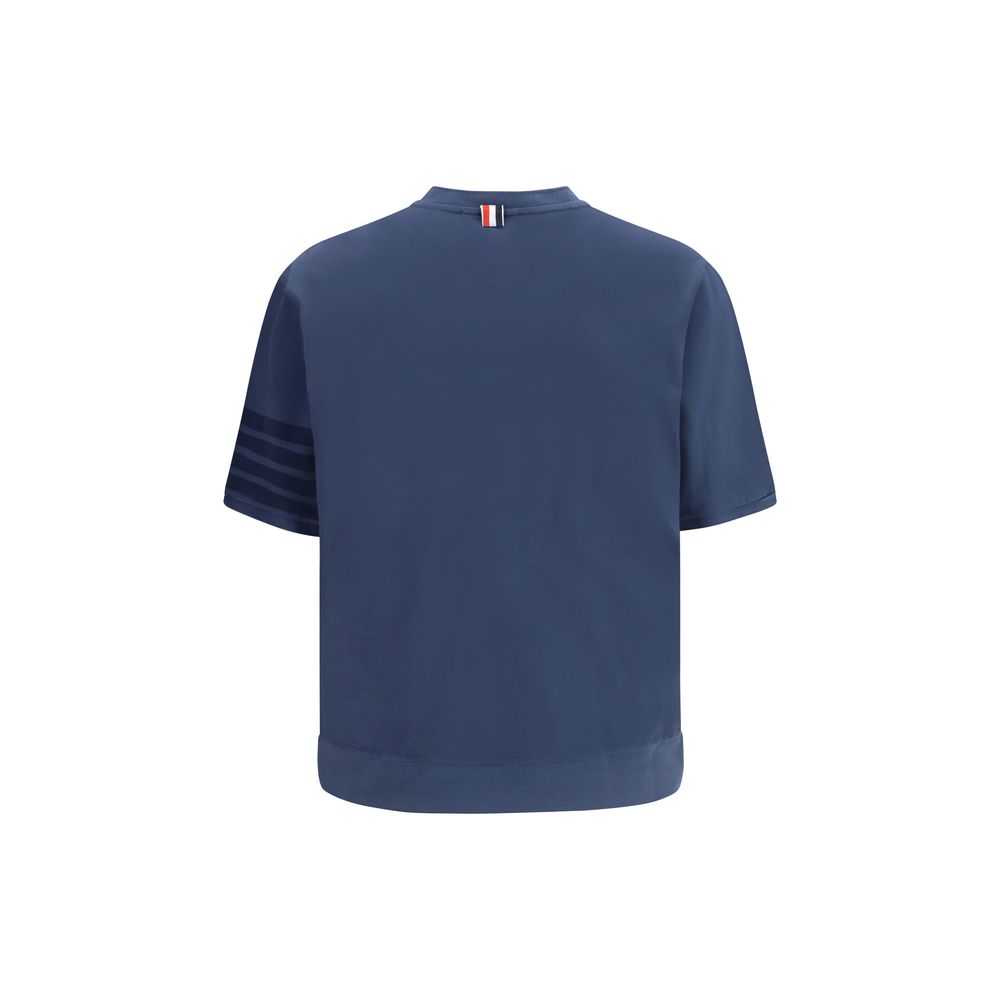 Thom Browne Blue 4-Bar Cotton Jersey T-Shirt
