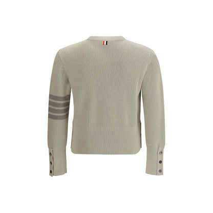 Thom Browne Beige Cotton Sweatshirt - 4-Bar Sweater