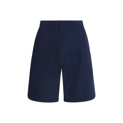 Kenzo Blue Cotton Bermuda Shorts - Boke Flower Design