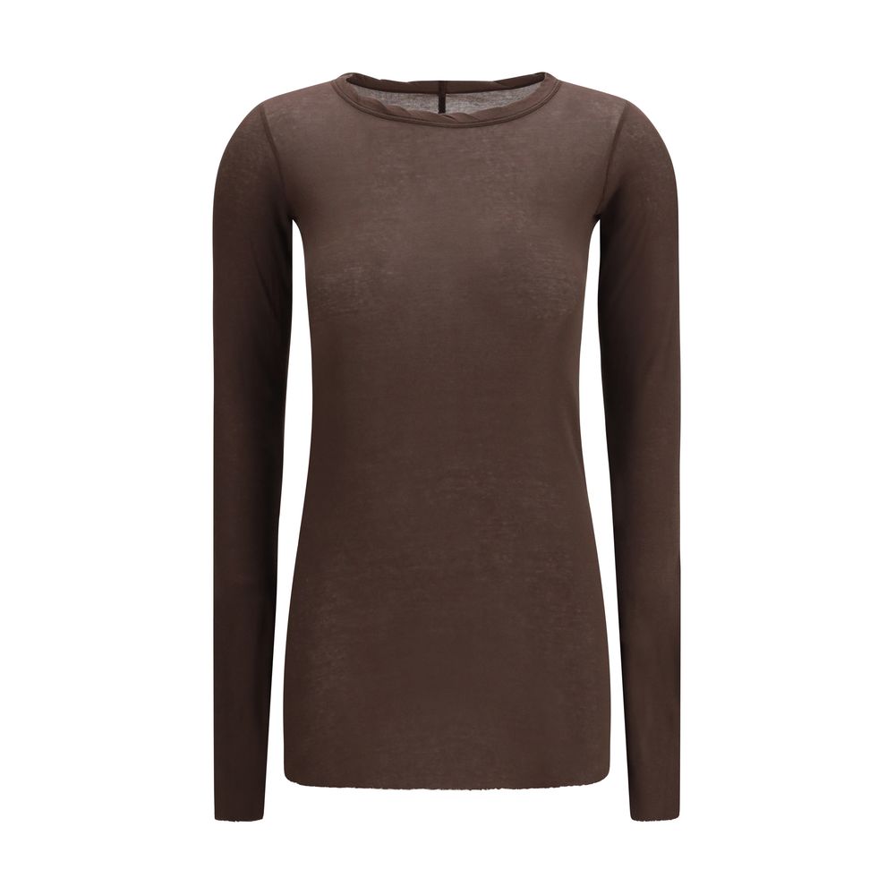 Rick Owens Brown Cotton Sportswear Long-Sleeved T-Shirt