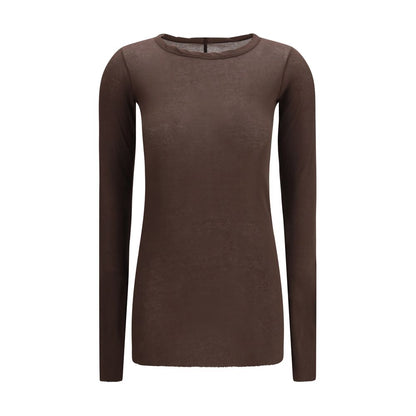 Rick Owens Brown Cotton Sportswear Long-Sleeved T-Shirt