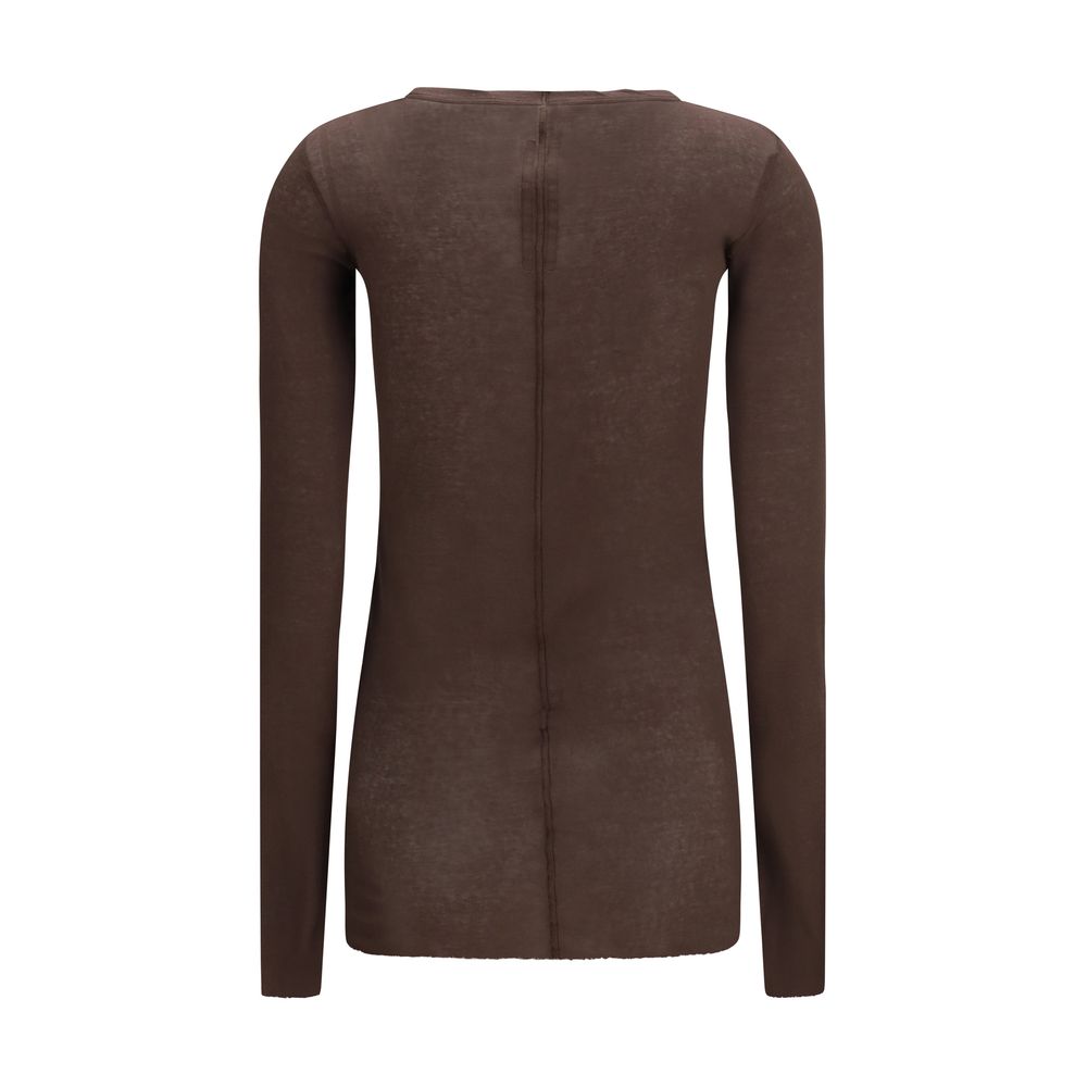 Rick Owens Brown Cotton Sportswear Long-Sleeved T-Shirt